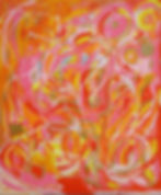 FrancescaFilanc.com Sunburst, 72" x 60" acrylic on canvas.