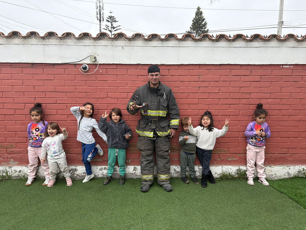 Visita Tercera compañía de bomberos de La serena.