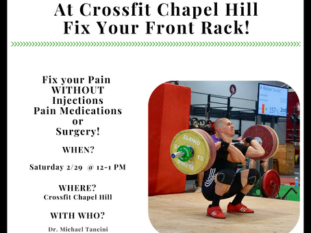 Front Rack Clinic this Weekend!