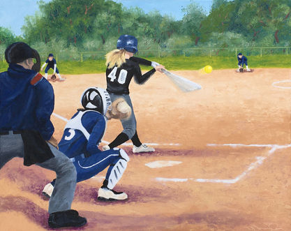 Jordan Homerun  16 X 20 Oil.jpeg