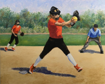 Jordan Pitching  16 X20 Oil.jpeg