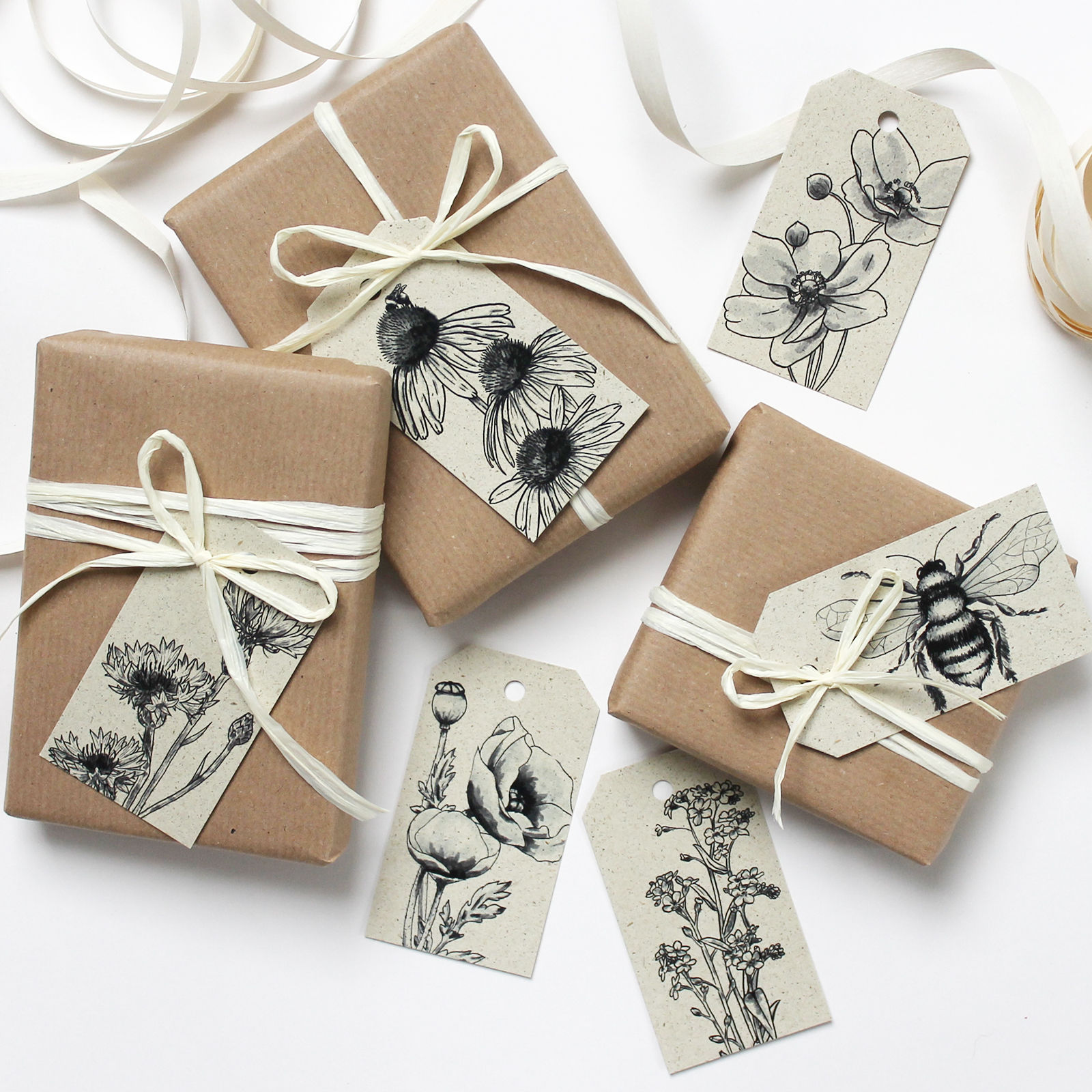 Geschenkanhänger Set, Sommermotive