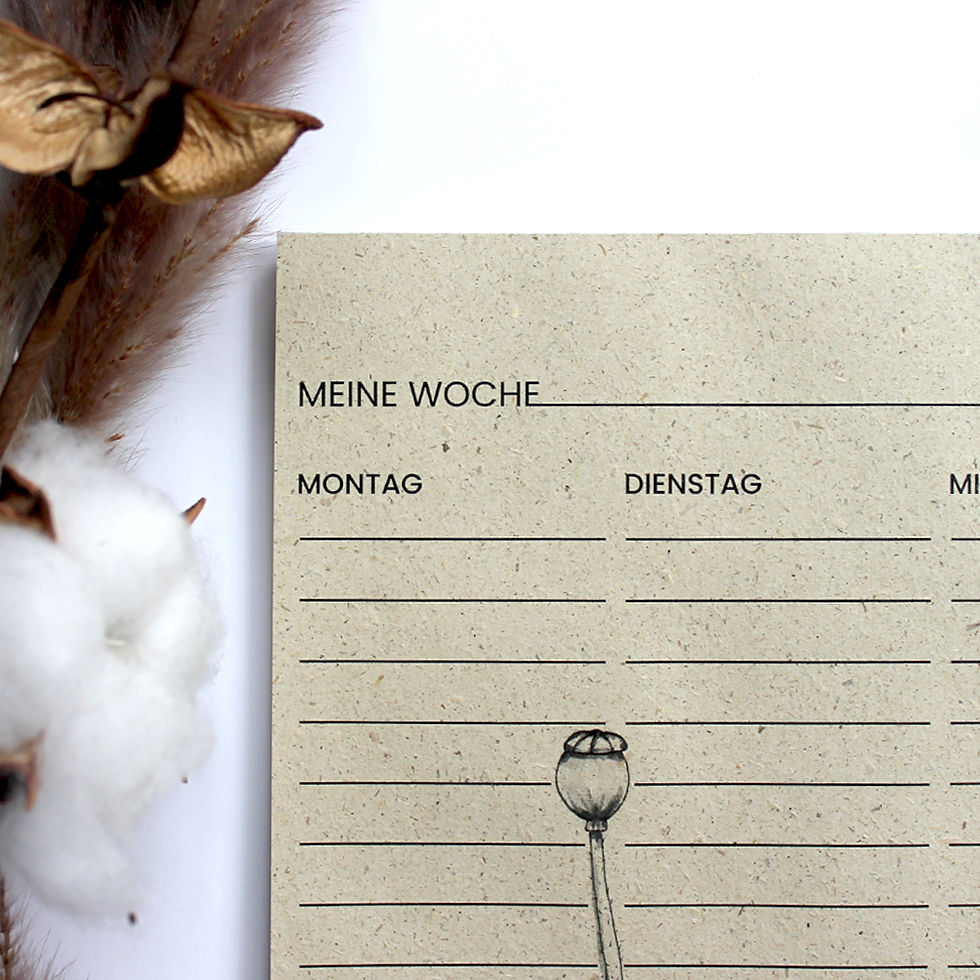 Miniaturbild: Wochenplaner, Mohn