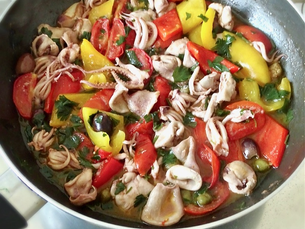 Calamari in padella