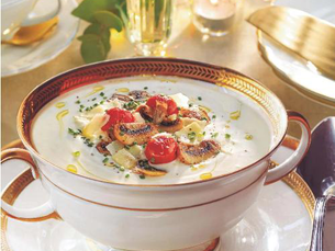 Crema di patate arrosto con sale
