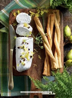 CAPRINO IN FORMA AL GIN, LIMONE E FINOCCHIETTO