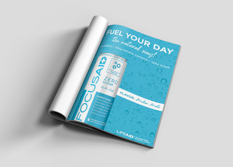 FOCUSAID Zero Sugar Print Ad