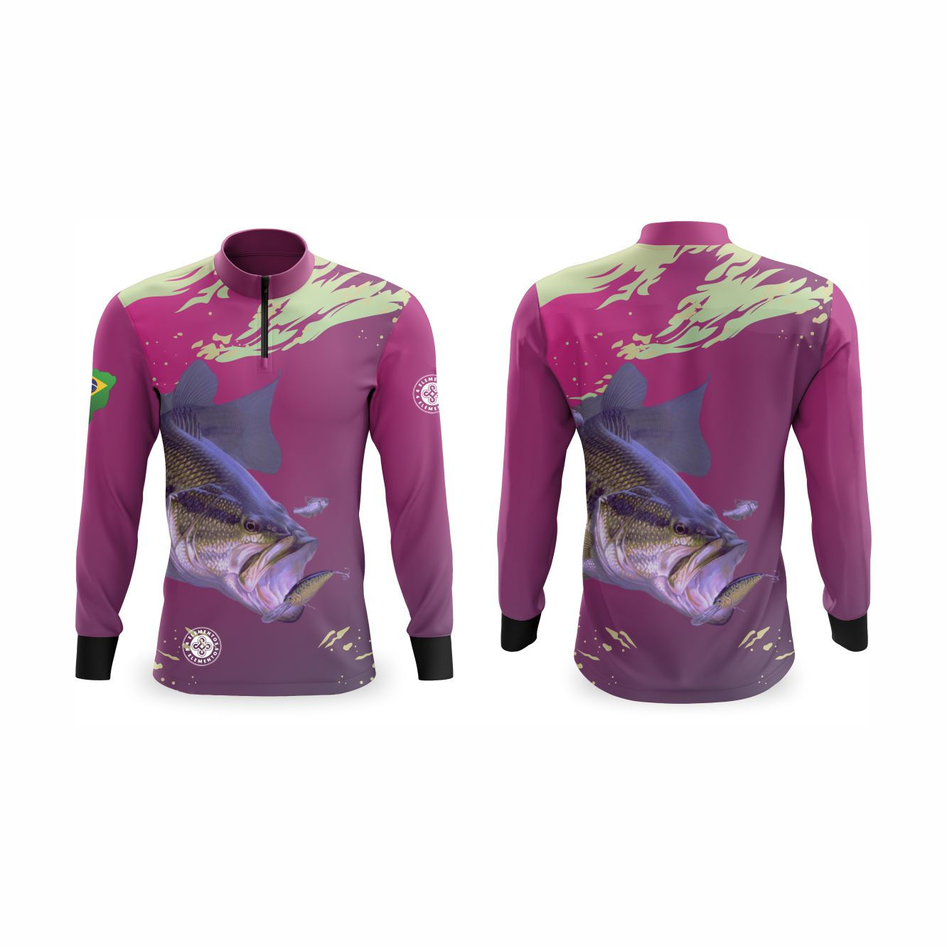 CAMISETA PESCA UV50+ AGUA ROSA