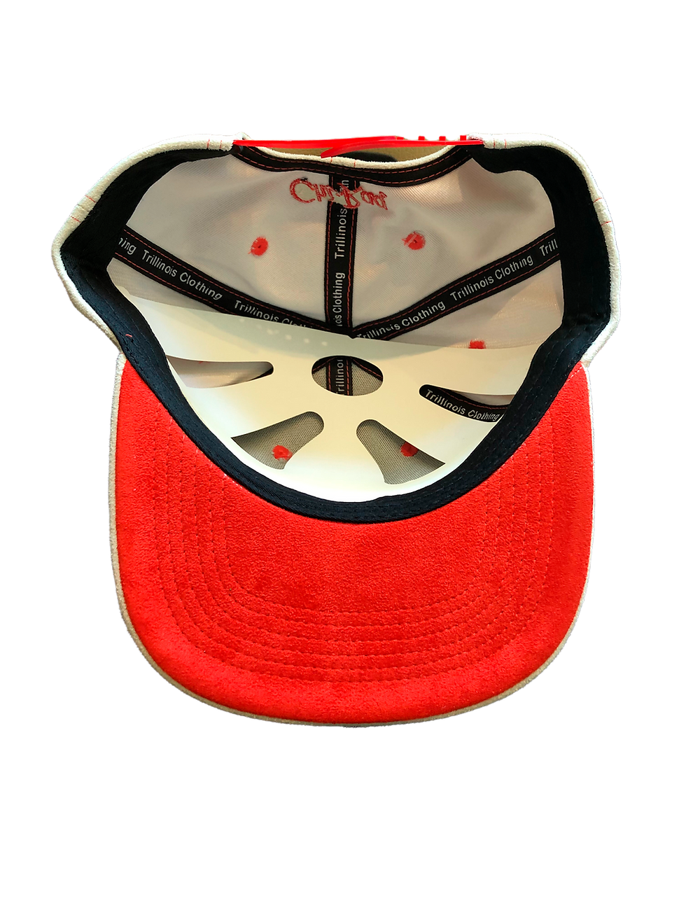 Thumbnail: CHIRAQ BULLS WHITE AND RED SUEDE EXCLUSIVE SNAPBACK HAT