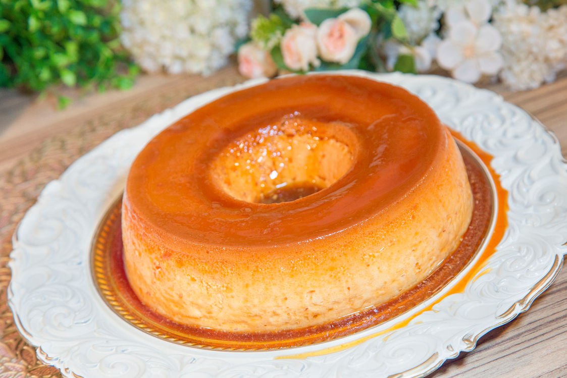 pudim com furinhos de antigamente