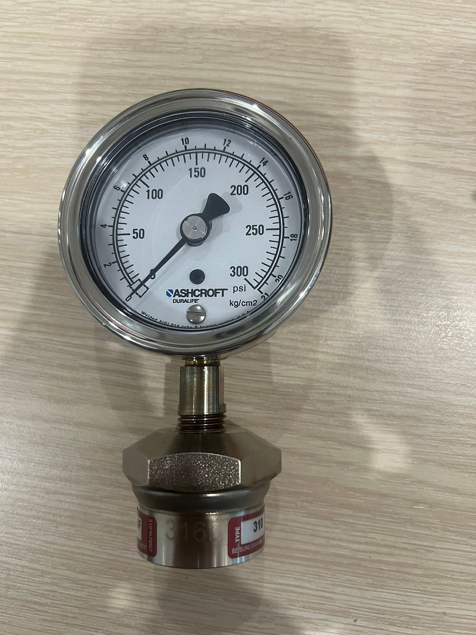 Đồng hồ đo áp lực hơi clo