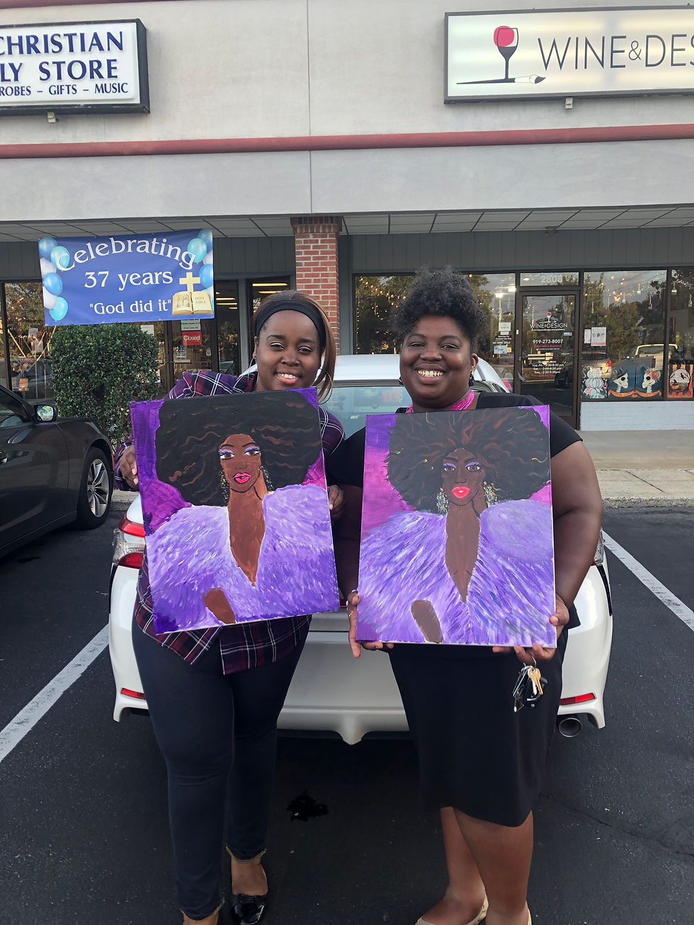 The finished paintings!
