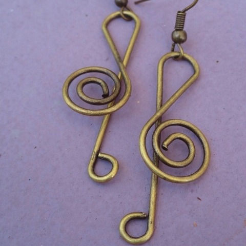 brass earrings