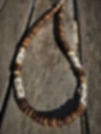 bone & wood men's surf necklace