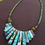 Thumbnail: Natural Turquoise Stone & Graduating Abalone Shell Necklace