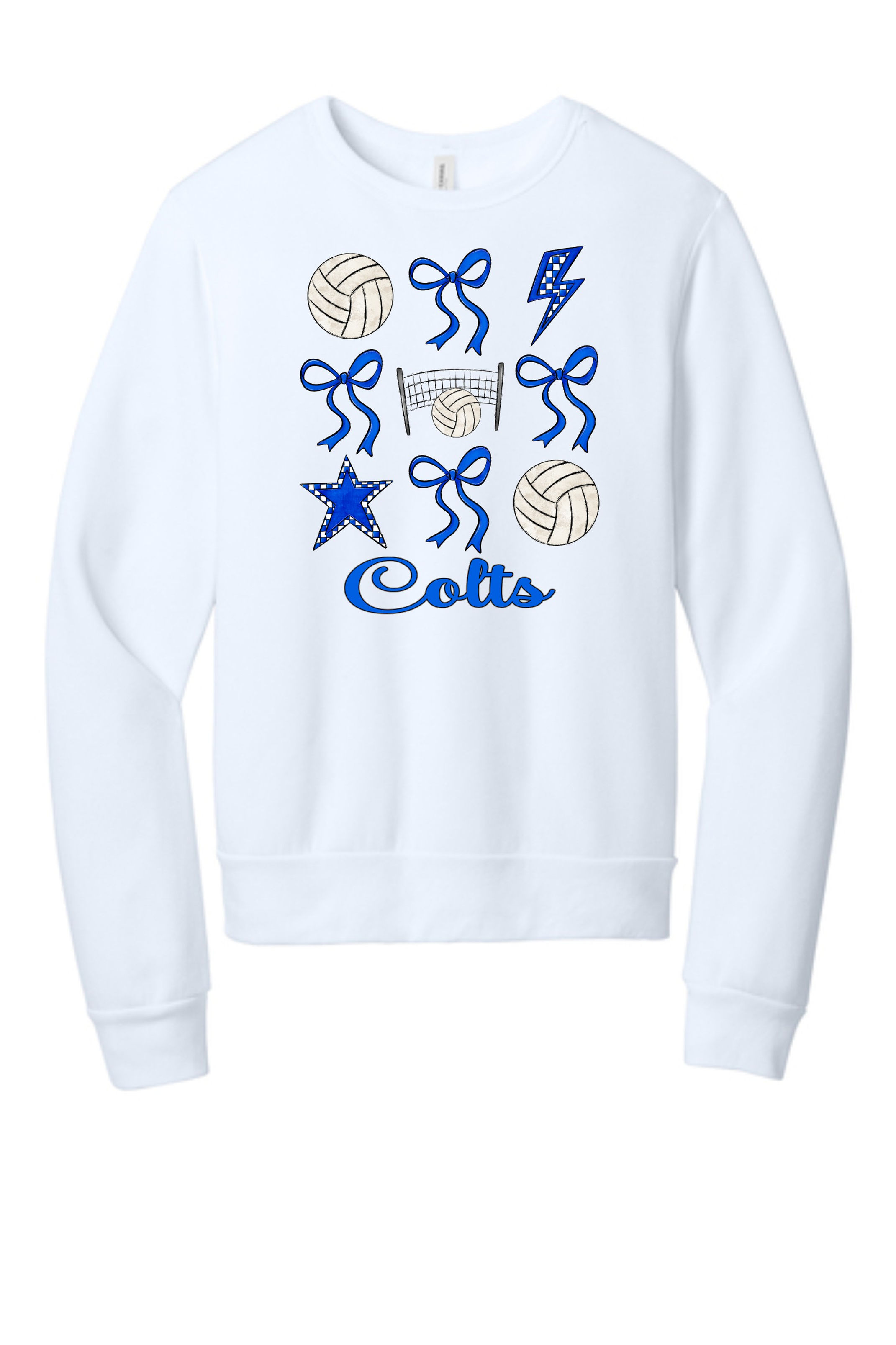 Adult Colts Volleyball Coquette Sweater