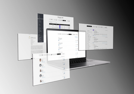 DMC recruitment web application UI mockup displaying job listings and user management system by Lioonnize