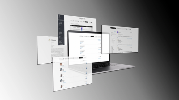 DMC recruitment web application UI mockup displaying job listings and user management system by Lioonnize