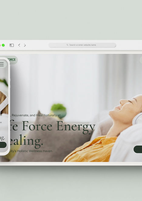 Life Force Energy Website Homepage