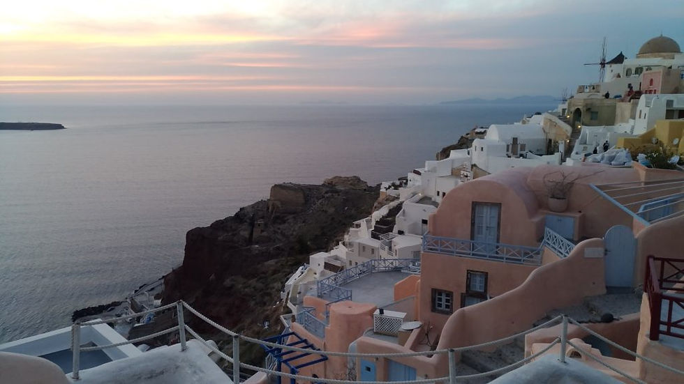 Inverno em Santorini Grécia