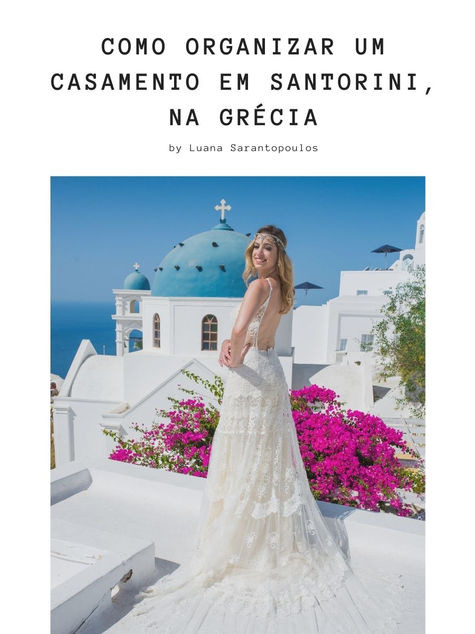 Como organizar um Casamento em Santorini, na Grécia!