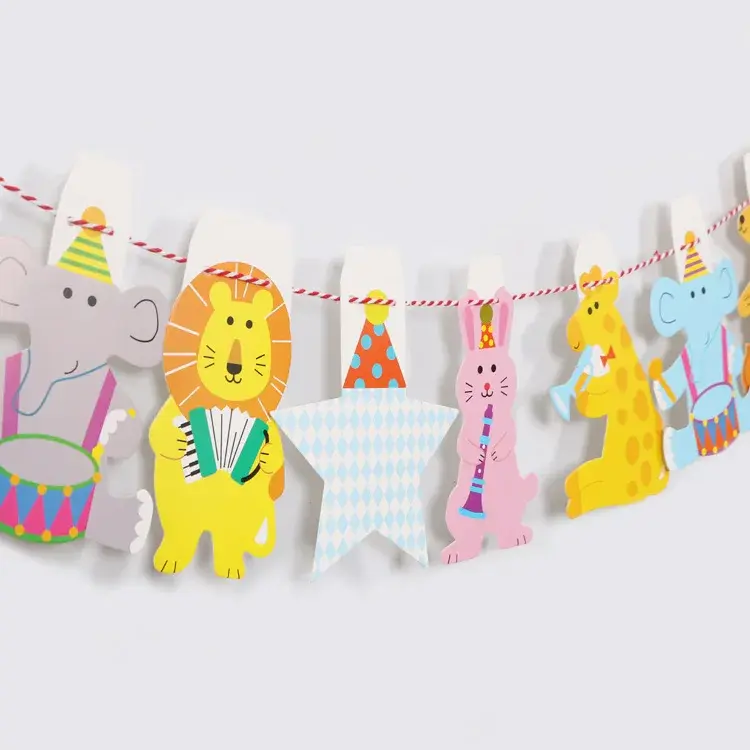 Thumbnail: NEW Happy Birthday Banner Flag Party Decoration Colorful Party Supplies