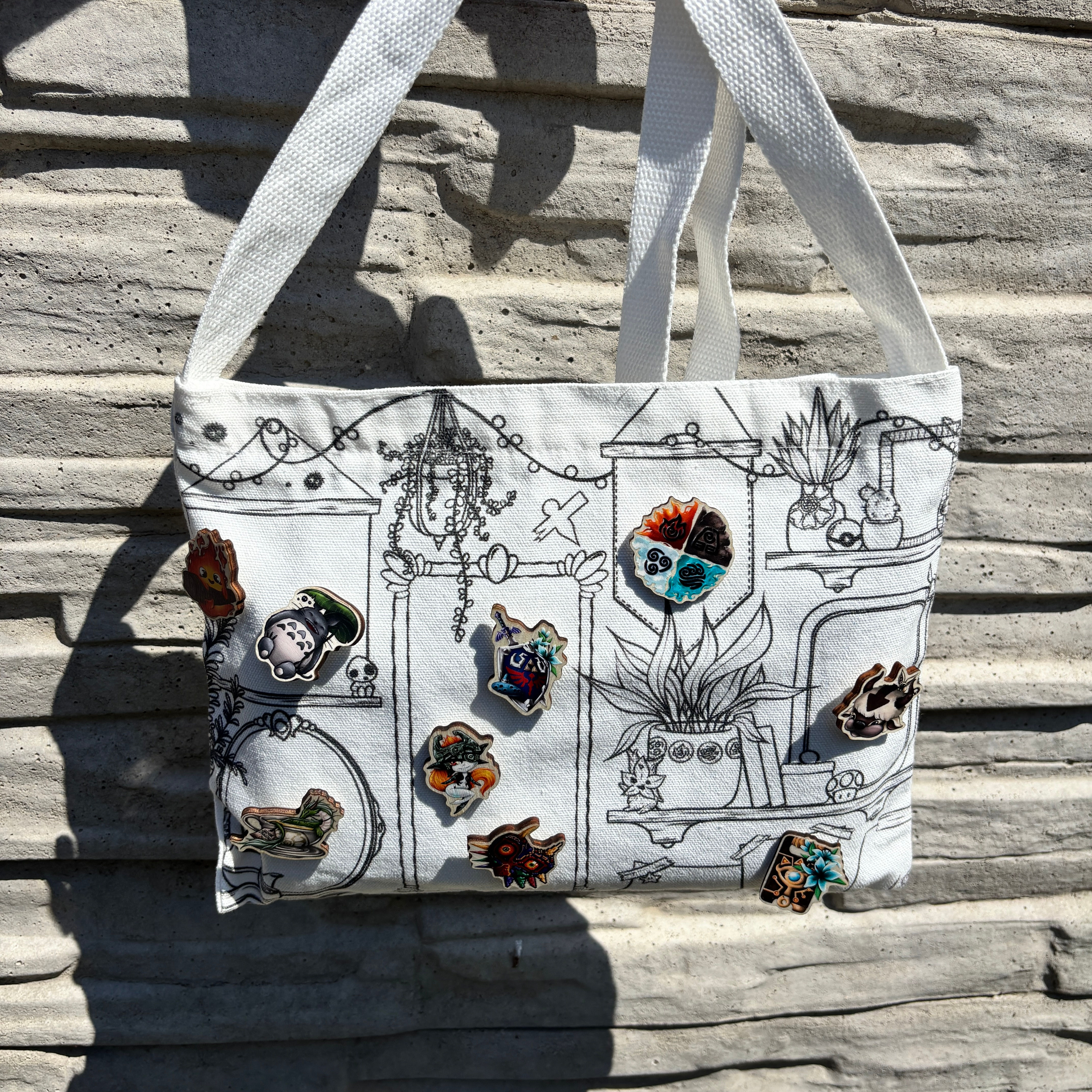 Pin-Collector-Bag white