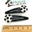 Thumbnail: Footy Mad Hair Clips x2 - Football Non Slip Barrettes - Soccer Snap Clips - Grea