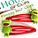 Thumbnail: Froggy Hair Clips x2
