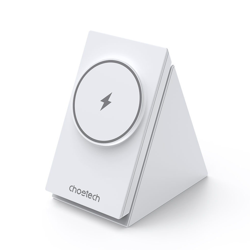 Choetech T600 - 15W 3in1 induction charging station - White