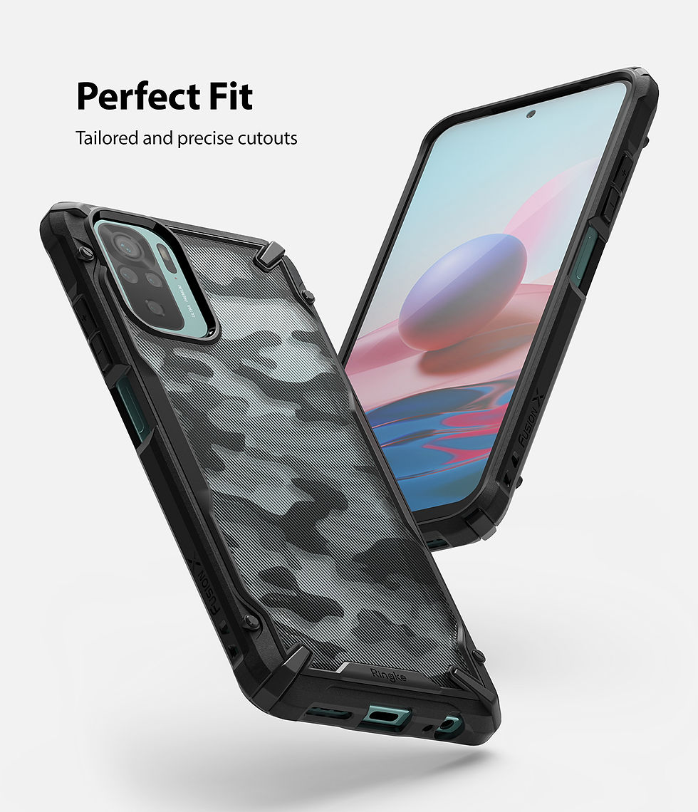 Thumbnail: Xiaomi Redmi Note 10 - Ringke Fusion X (Black)