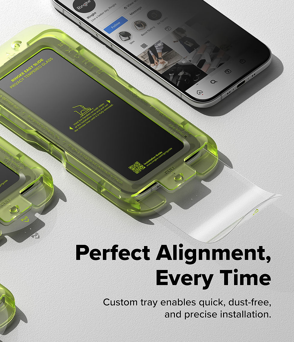 Thumbnail: iPhone 17 - Easy Slide Privacy Tempered Glass (2x)
