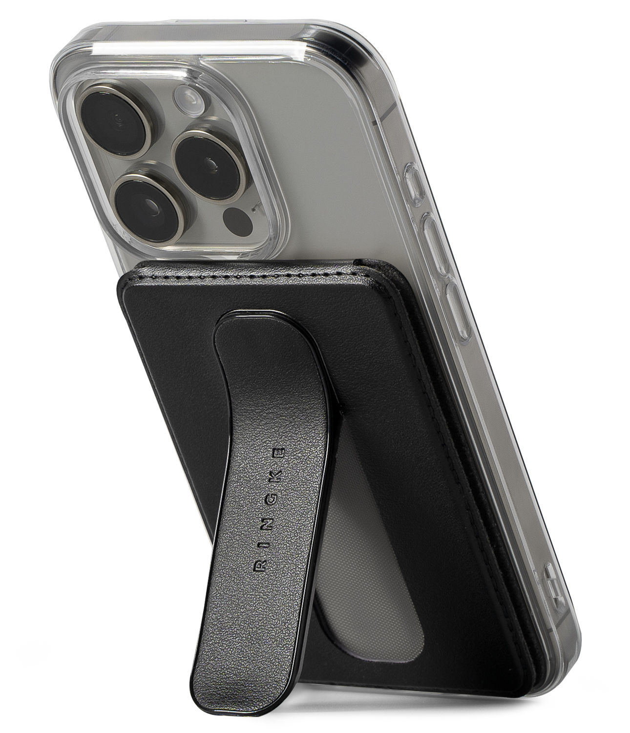 Card Holder | Slide Grip Wallet Magnetic - Black
