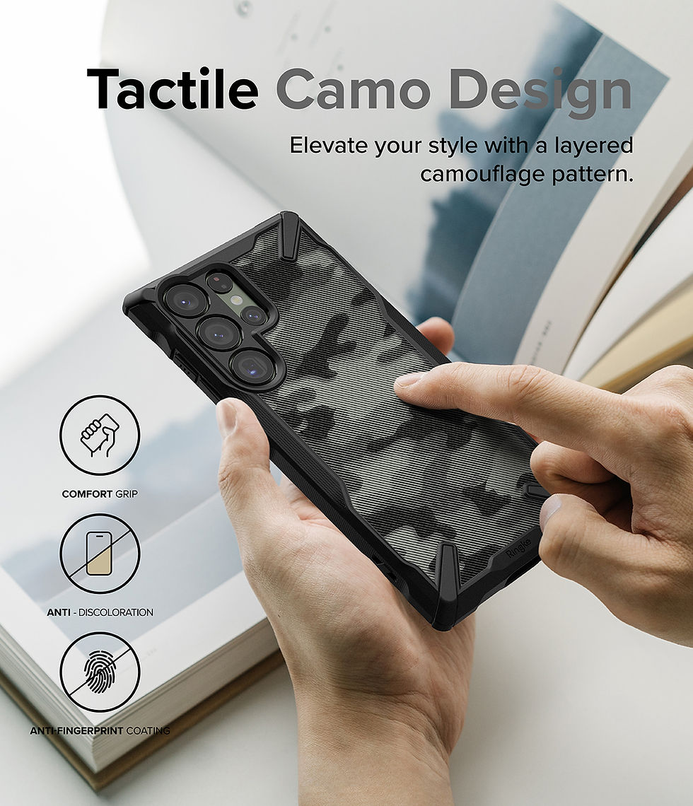 Thumbnail: Galaxy S23 Ultra - Ringke Fusion X (Camo)