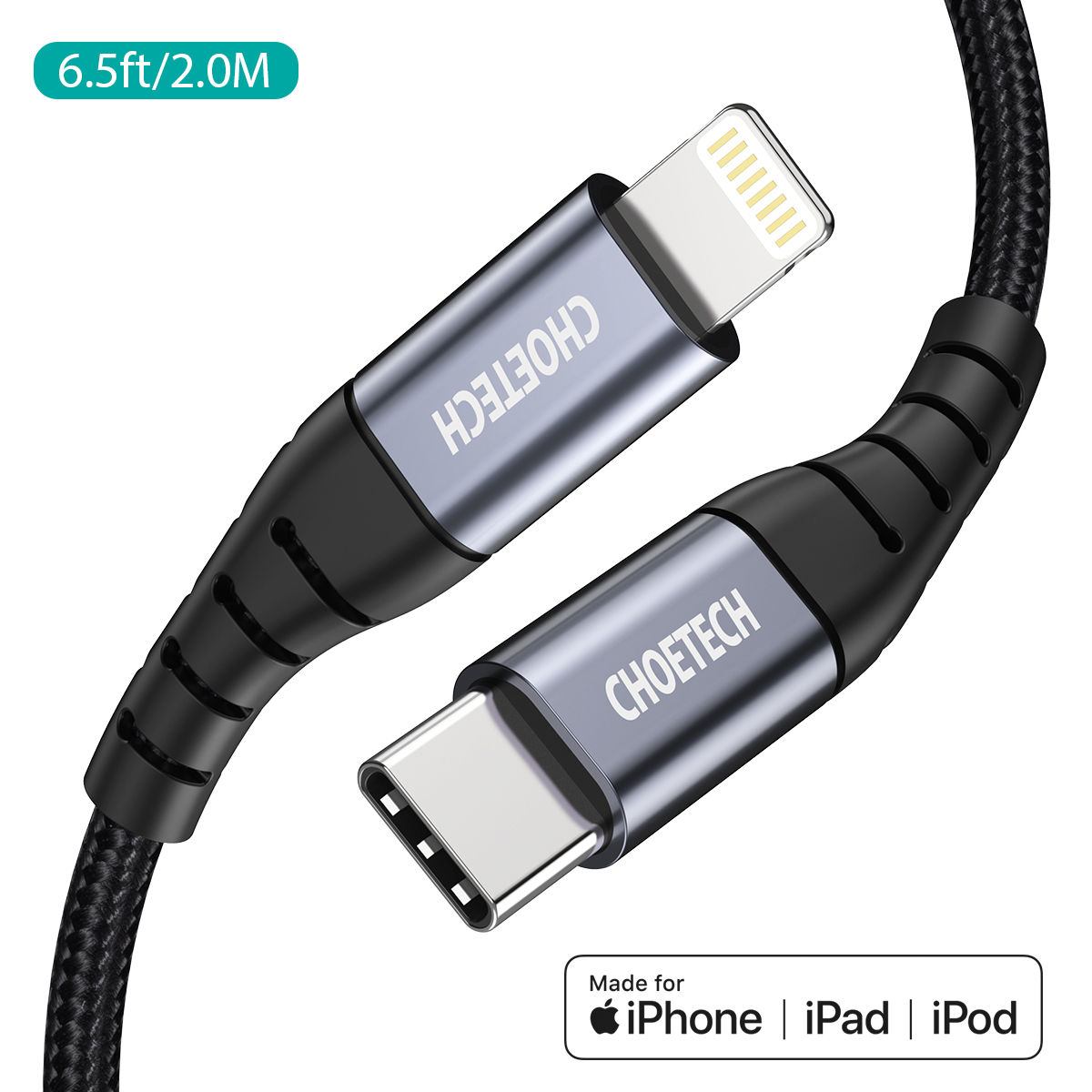 Choetech Type-C to Lightning 40W - 2m - Fast Charging Cable