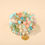 Thumbnail: 4Pcs/set Boho Ethnic Heart Beaded Bracelet Set For Women Handmade Crystal Beads