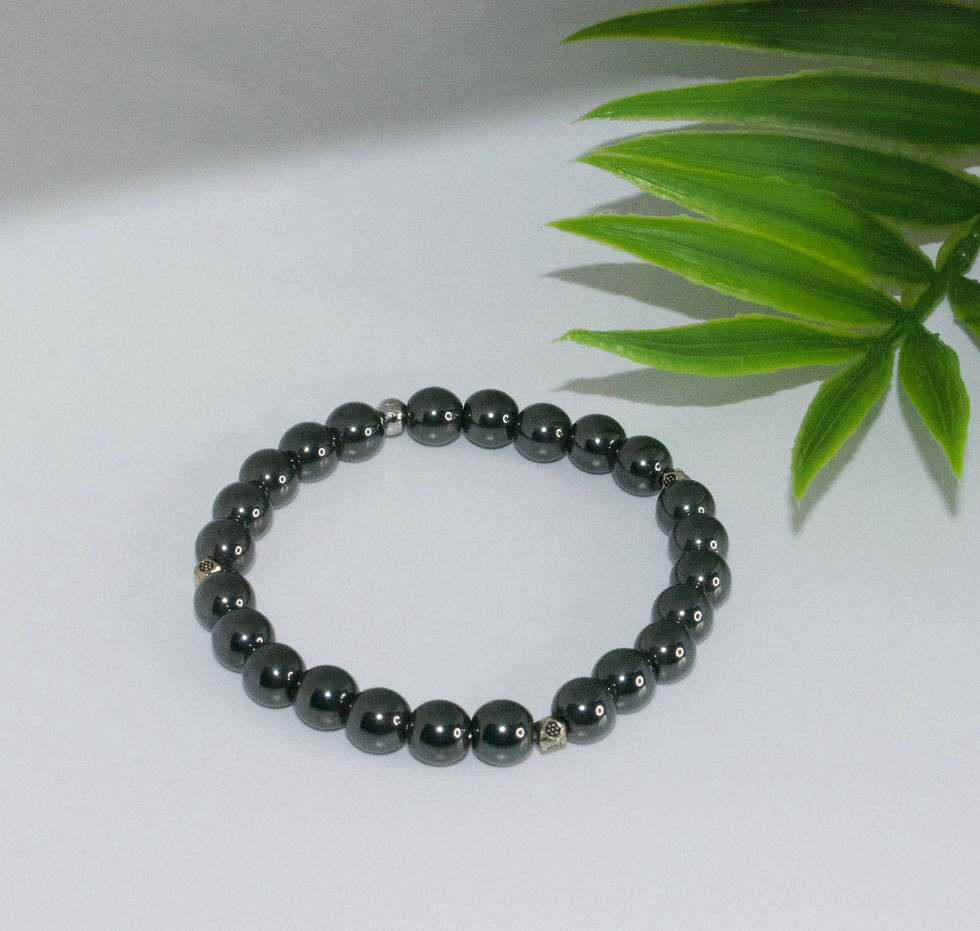 Thumbnail: Tranquility Gray Hematite Bracelet