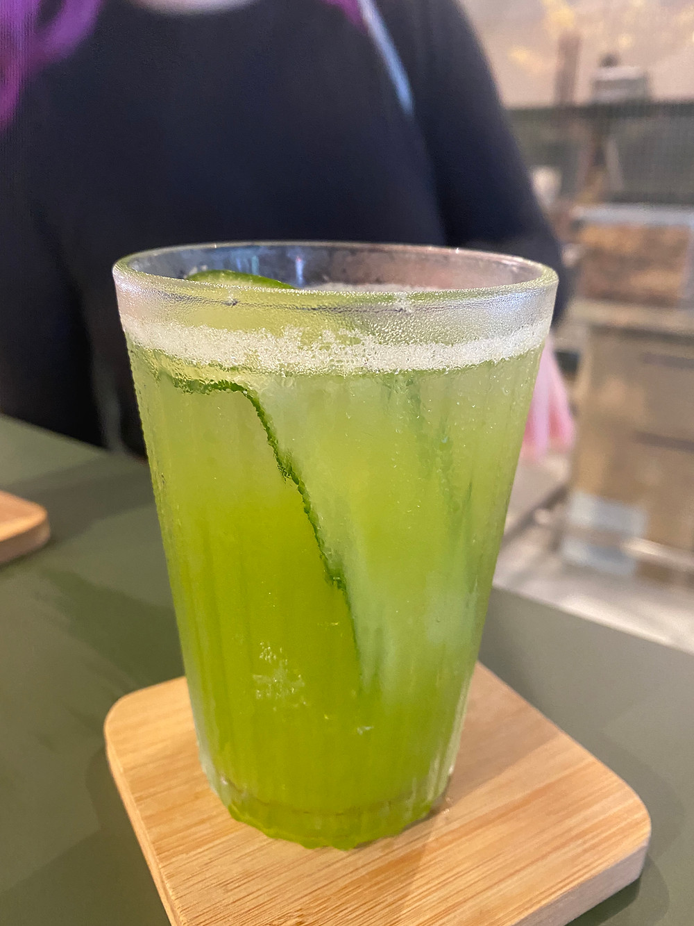 Cucumber, lemon, soda