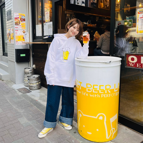 おやすみビアっくまパーカー～ホワイト～ | 株式会社PERFECT BEER