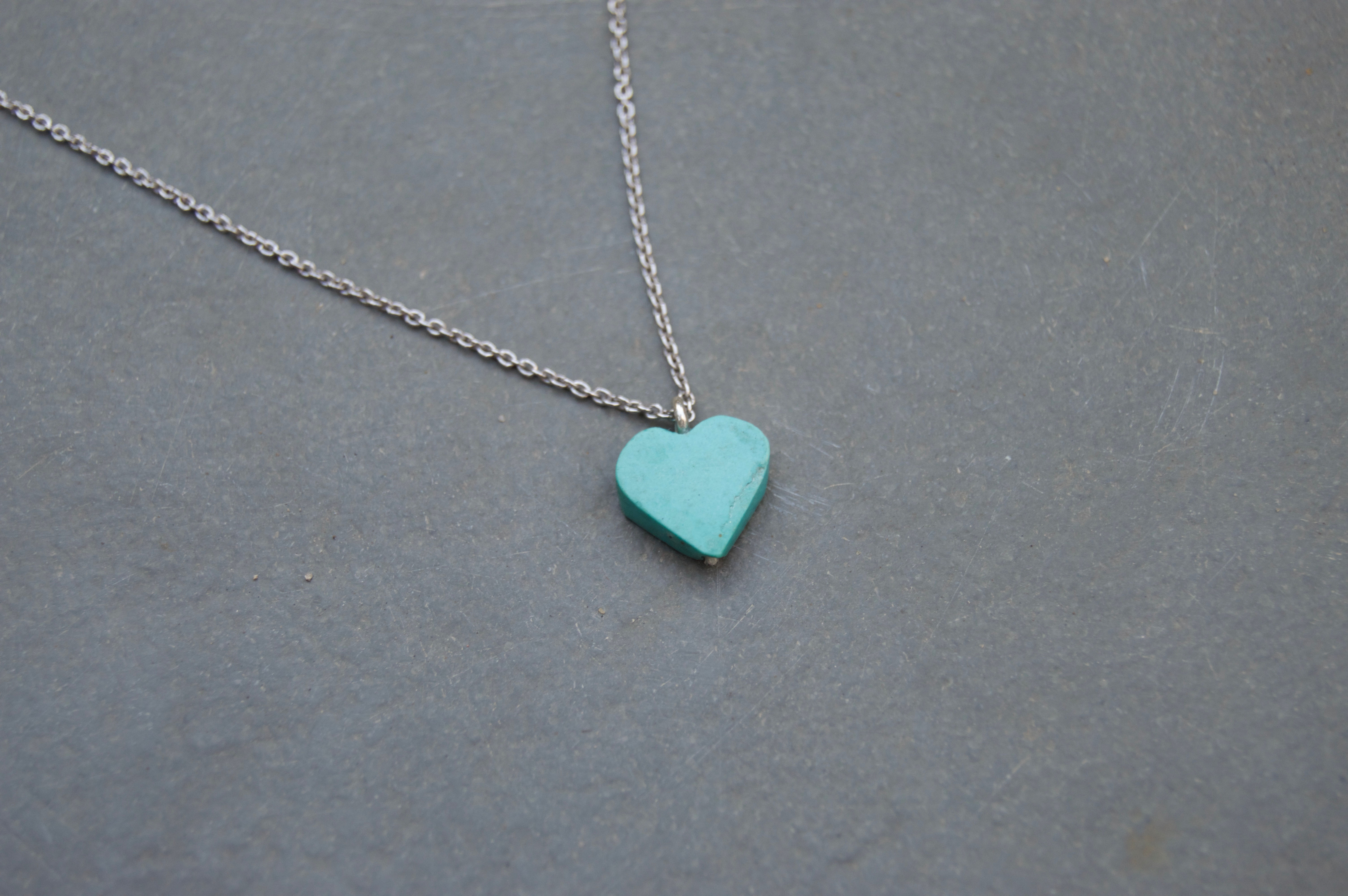 Turquoise heart necklace