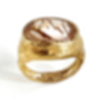 Rough Emptied Pebble Ring