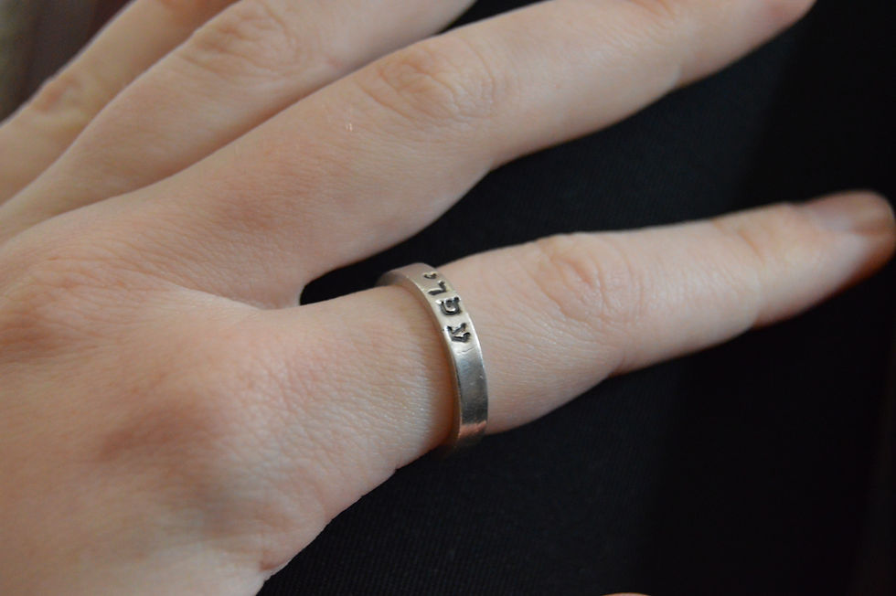 Thumbnail: Personalized name ring