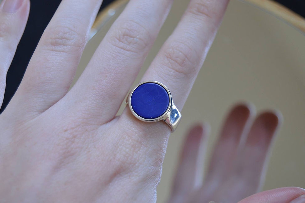 Thumbnail: Lapis Lazuli signed ring