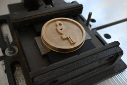 CNC brass leather stamp