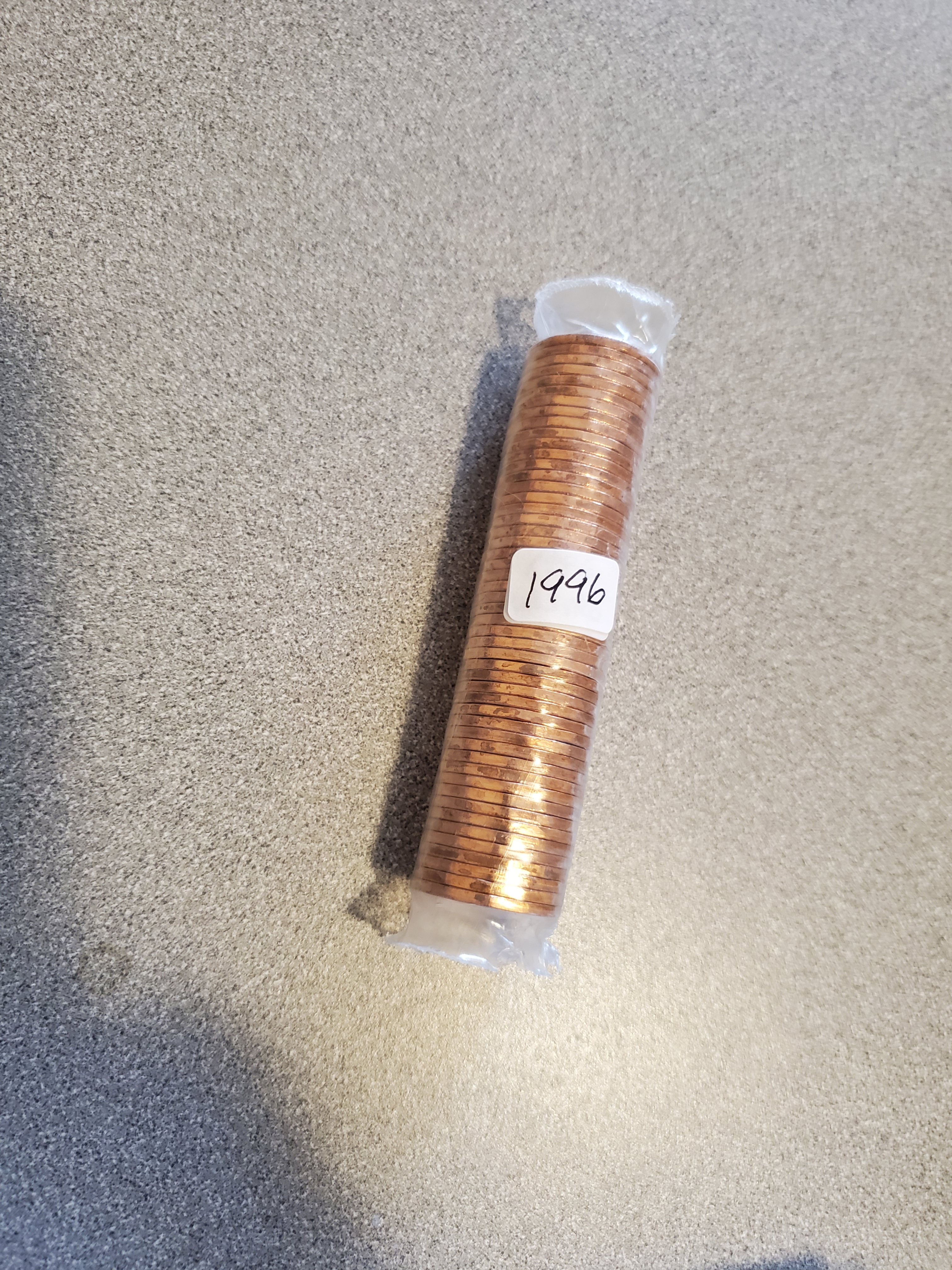 1996 1 CENT MINT ROLL