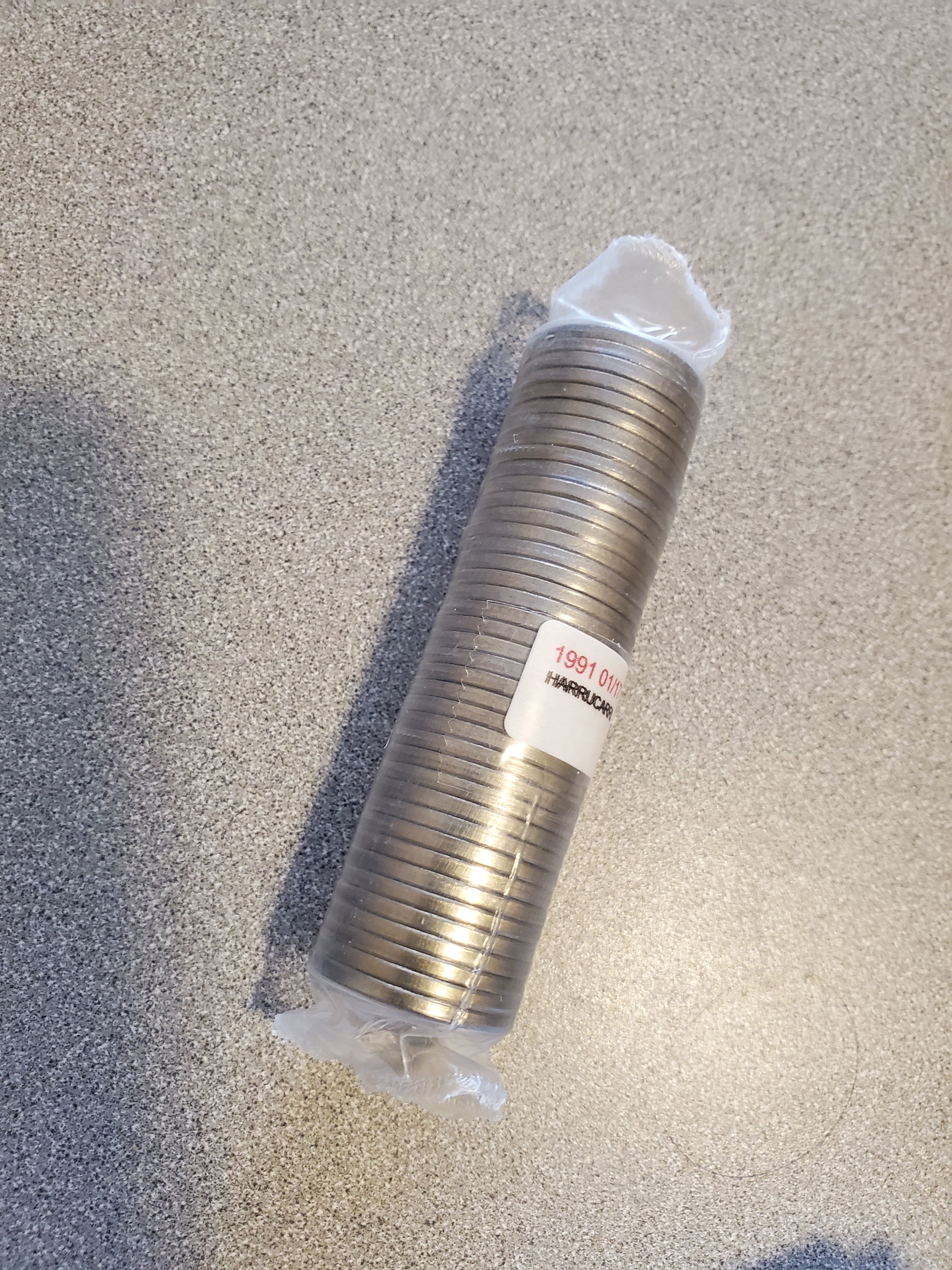 1991 5 CENT MINT ROLL