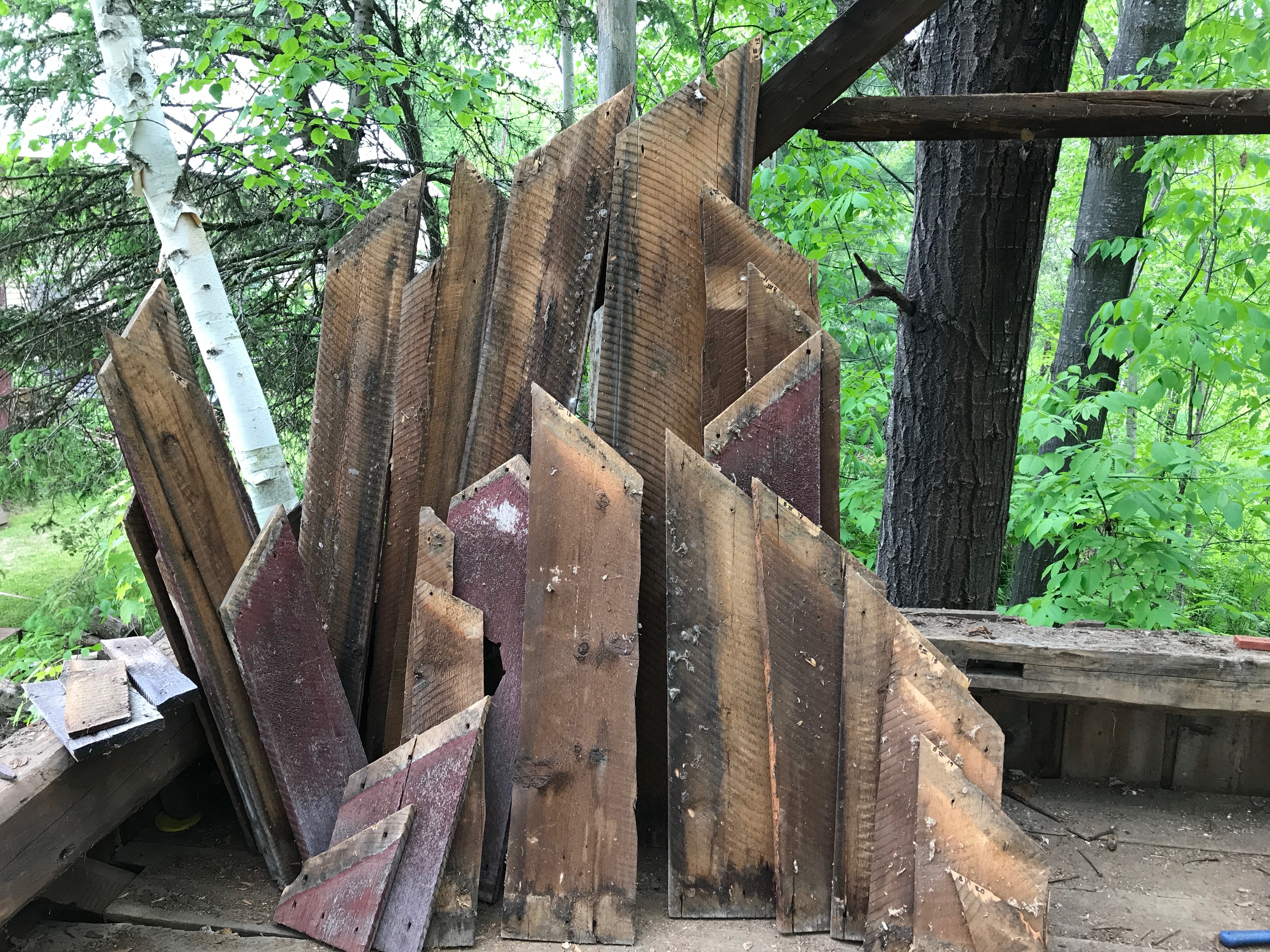 reclaimed wood side boards from 1800