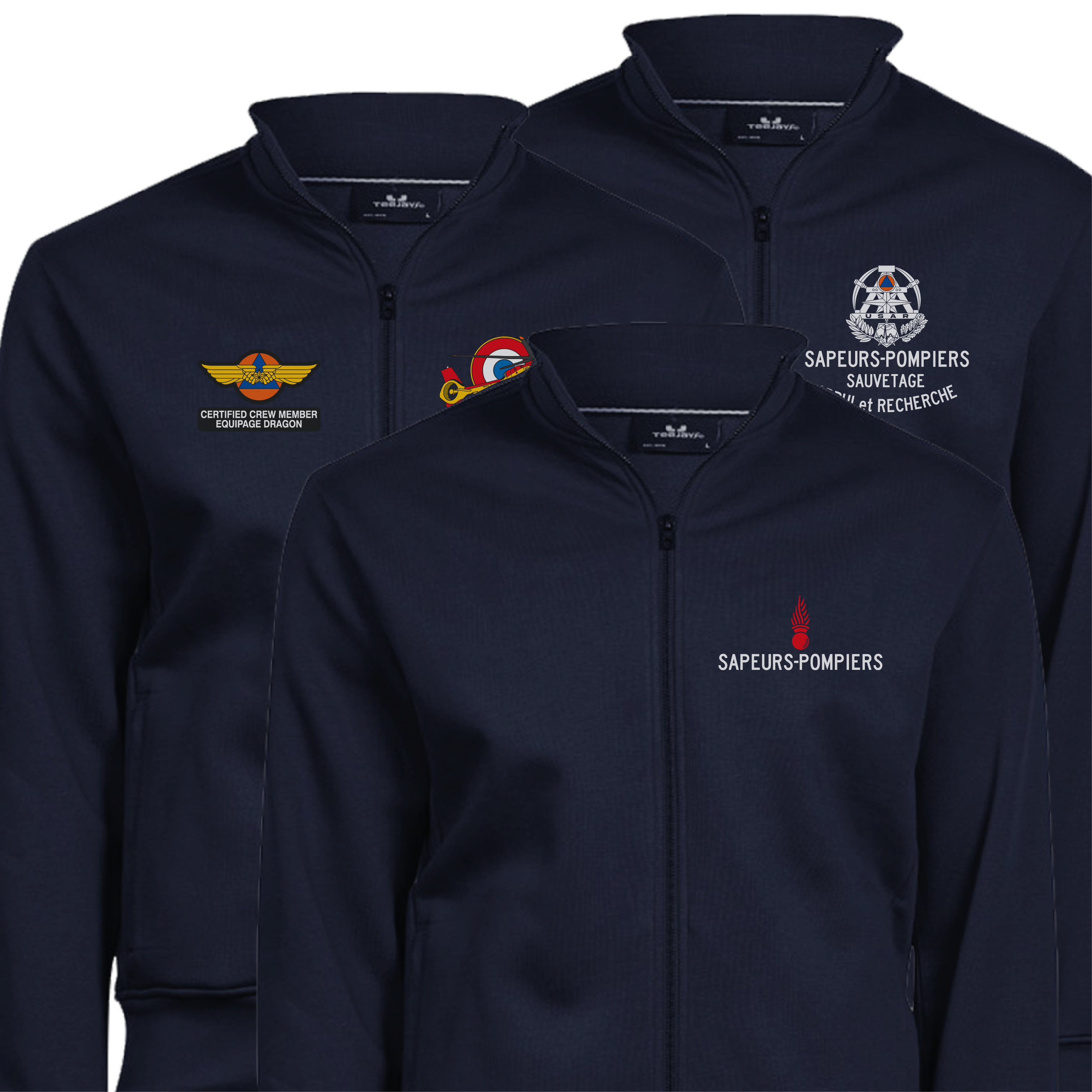 Sweats Zippé complets Sapeurs-Pompiers / Sécurité Civile