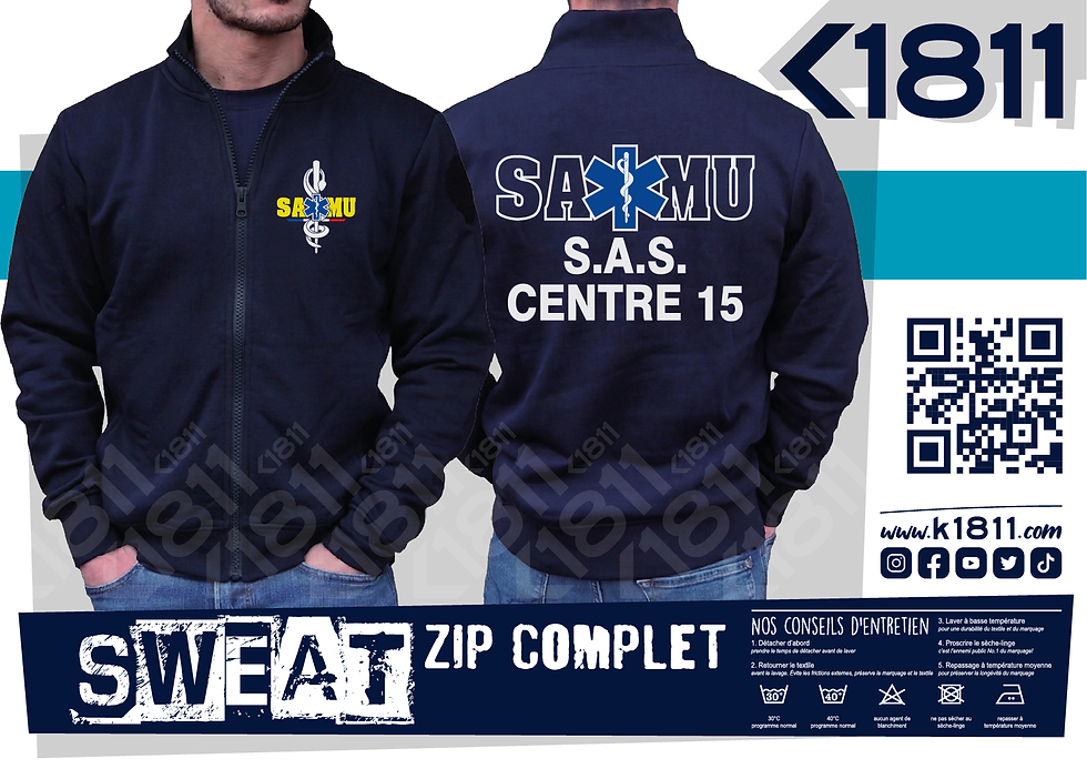 Miniature : Sweats Zippé Complets SAMU_SMUR
