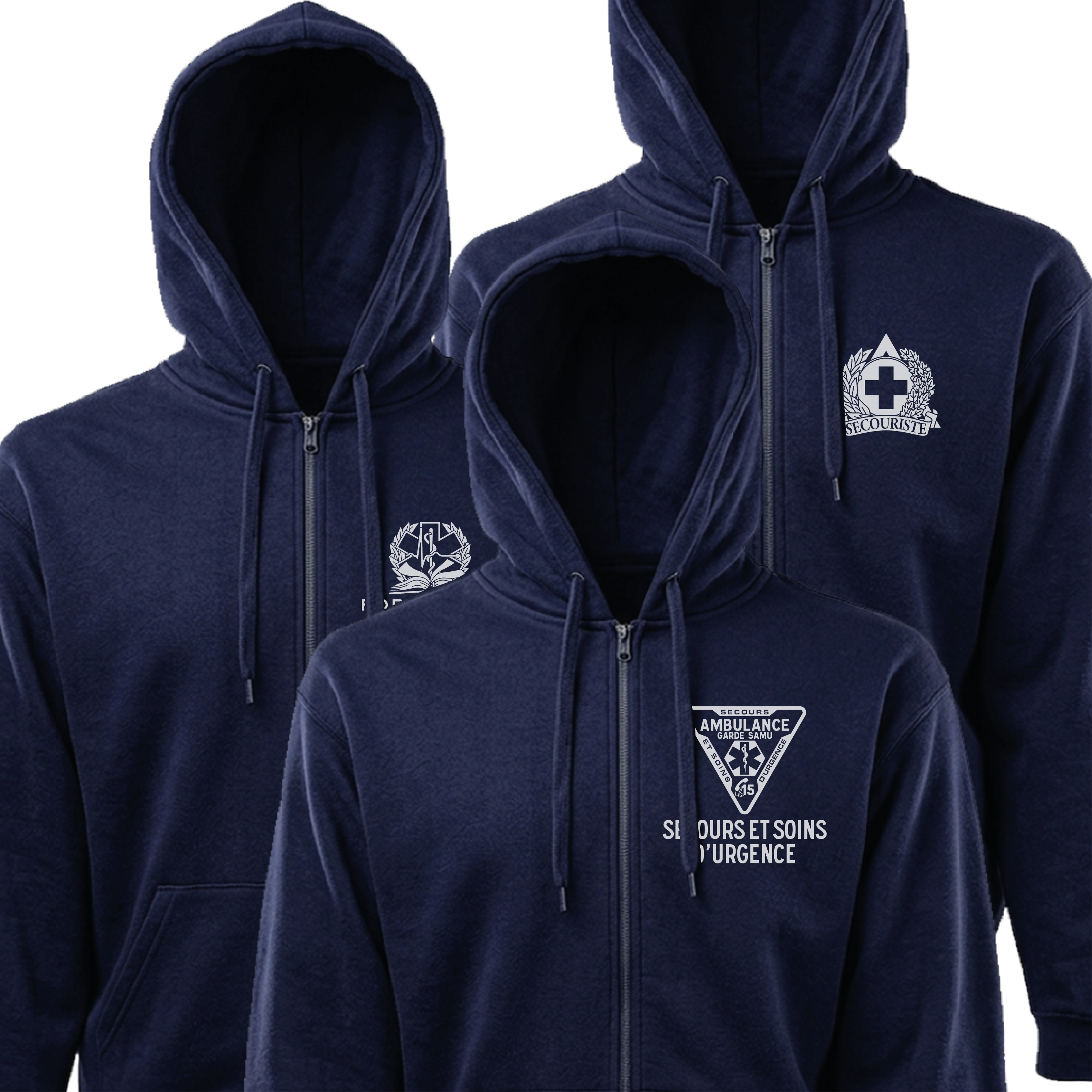Sweats Cap. Zip Complet ASSU/Secouriste/Formation